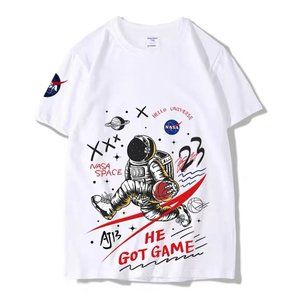 NASA White T-shirt, Men Women T-shirt, Size XL